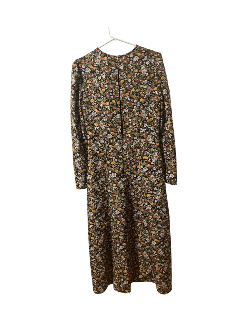 Topshop Floral Long-Sleeve Maxi Dress with Slits – Size US 6 - Picture 4 of 7